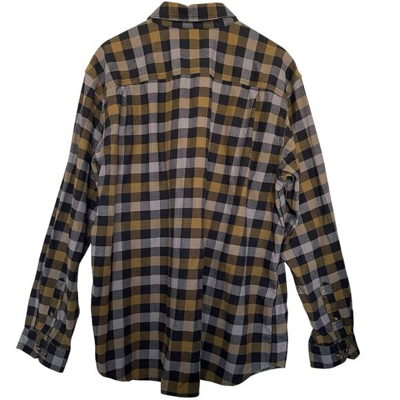 Carhartt Rugged Flex Relaxed Fit Plaid Flannel Shirt Western Size XL - Picture 2 of 7